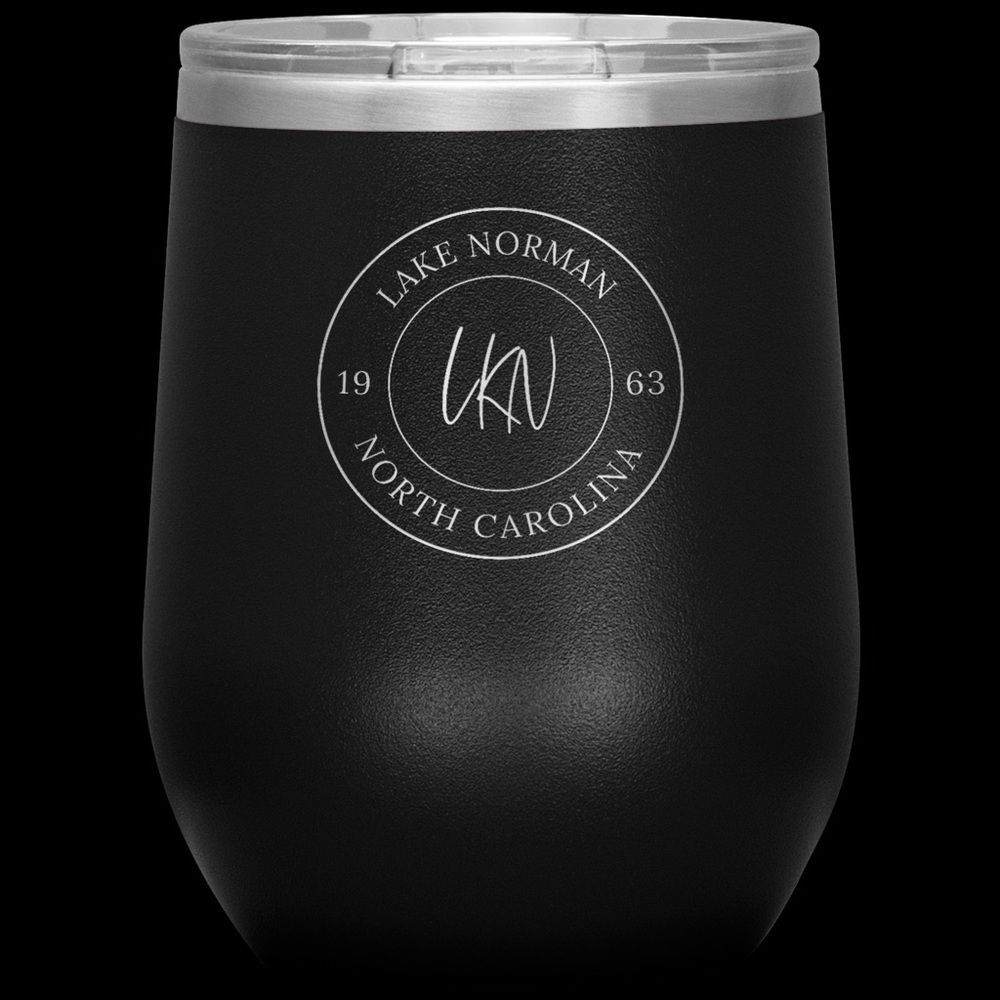 BLACK Lake Norman Insulated Wine Glass Tumbler